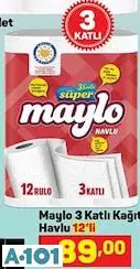 MAYLO KAĞIT HAVLU 12’Lİ MAYLO KAĞIT HAVLU 12’Lİ